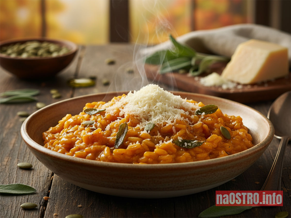 Risotto z Dynią, Szałwią i Serem Grana Padano